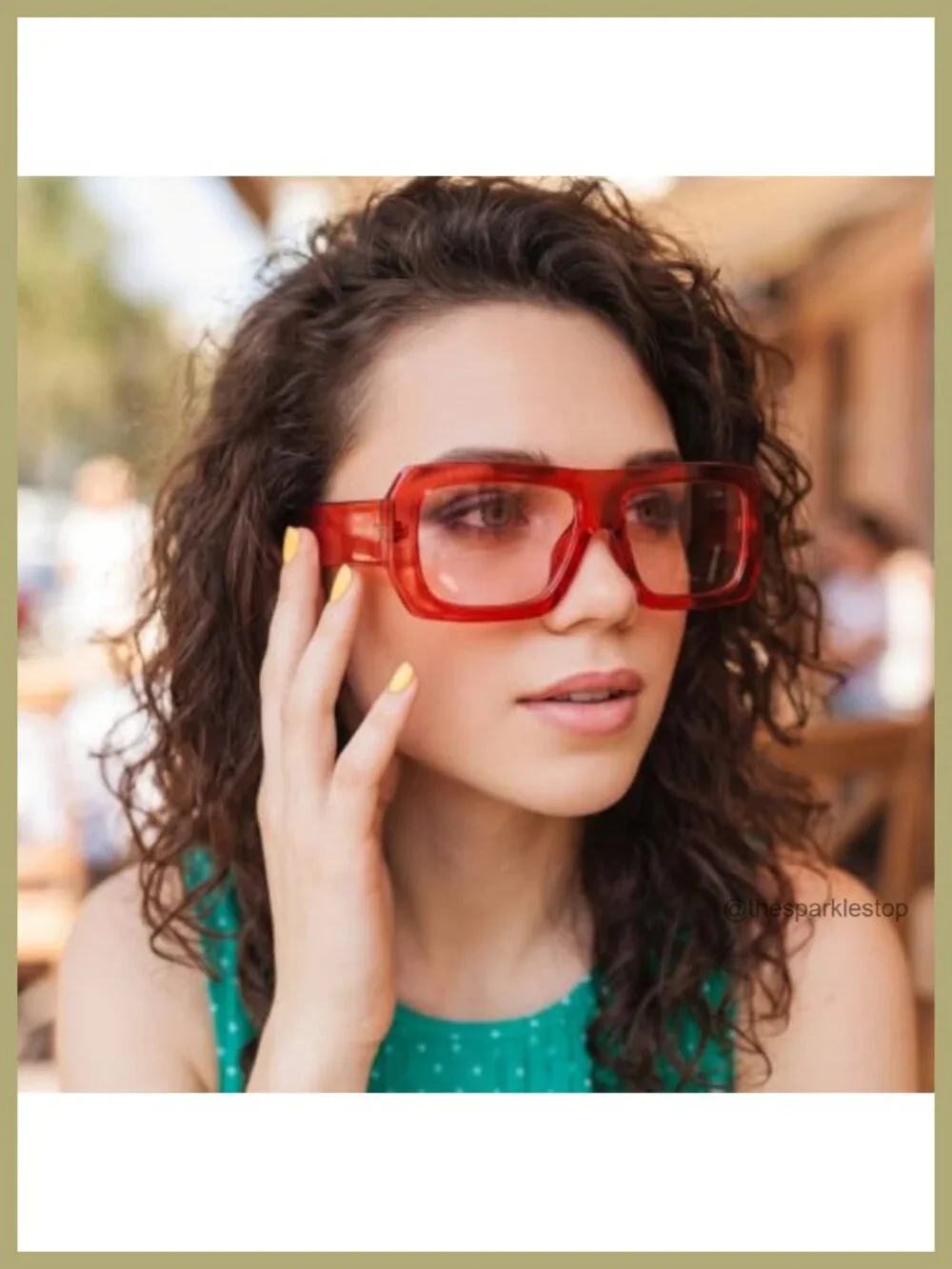 Oversize Square Sunglasses 2 Pack UV400 Protection Retro Style Unisex